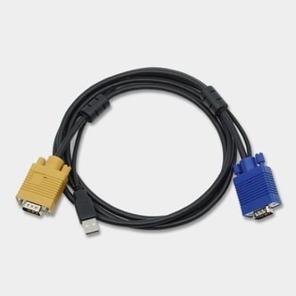 티이스마트 LEDC VGA+USB KVM 케이블 3m