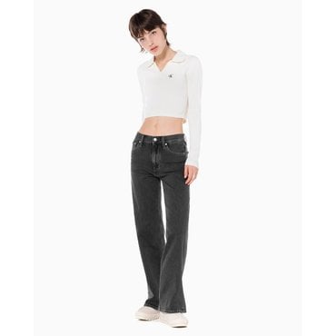 Calvin Klein Jeans 여성 하이라이즈 와이드핏 데님(J223397)