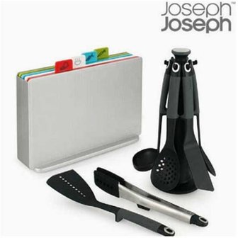  [BIZ][JOSEPH JOSEPH] 조셉조셉 폴리오 도마 쉐프나이프+뉴 멀티조리도구 스페셜 7종 세트