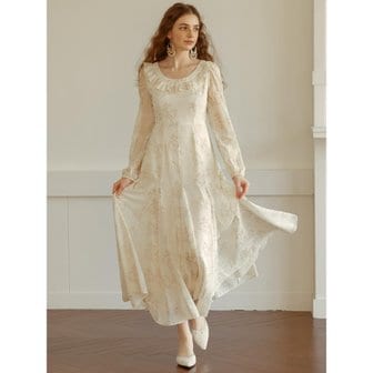 던드롭 DD_Pastoral style chiffon dress