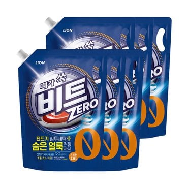 비트 액체 진드기케어 제로 2L리필 드럼 x 6개 (1box)