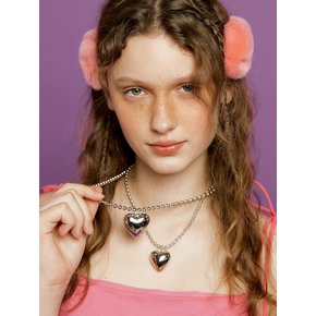 kitsch heart necklace[2size]