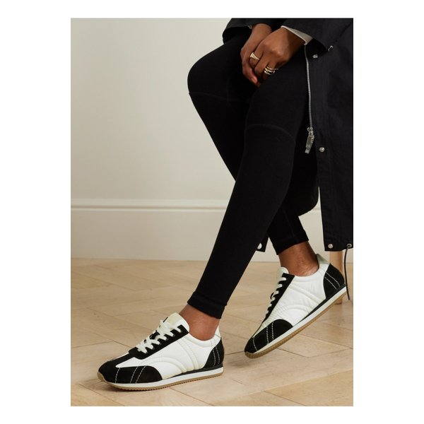 스포츠 가죽 트리밍 스웨이드 셸 스니커즈 블랙 1647597320628115