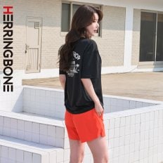 여자 루즈핏 래쉬가드세트 반팔 수영복 보드숏 반바지 비치웨어 RG351 AD508
