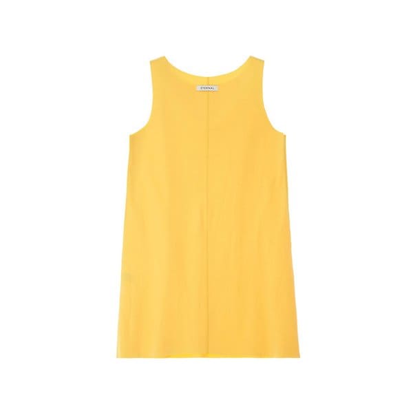 Sleeveless Mini Dress _ YELLOW