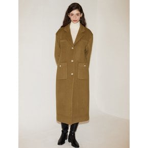 Classic Wool Long Coat_ Brown