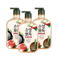 순샘 뽀독 주방세제 애플향 750ml 3개