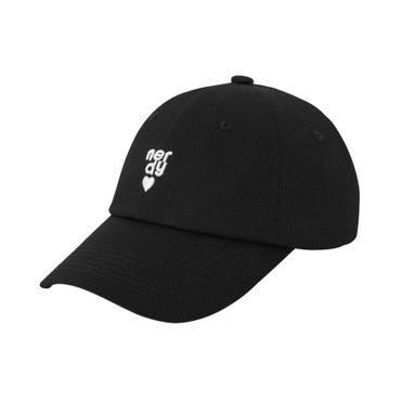 널디 하트 로고 볼캡 블랙 (25SS) PNES25CP0101