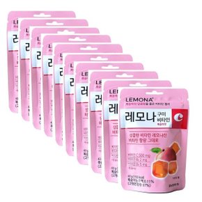 경남) 레모나 구미 비타민C 젤리 복숭아맛 43g x 10팩 비타민함유