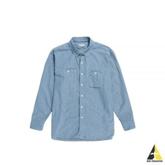 엔지니어가먼츠 엔지니어드 가먼츠 24 Work Shirt Lt.Blue 4.5oz Cotton Chambray (24S1A00