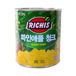 리치스 파인애플 청크 3kg 통조림 (S11279656)