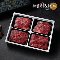 [1월7일(화)순차출고][냉장]1등급 정육1호 1.2kg (불고기2팩/국거리2팩) 농협안심한우 한우선물세트