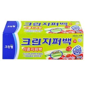 크린랲 크린이중지퍼백 20매 15CMX10CM