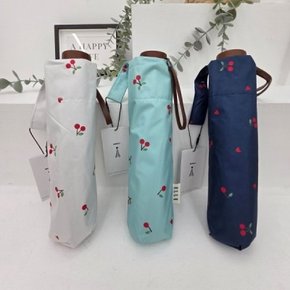 [애슬릿]3단 양우산 체리 우드 여성 학생 미니 경량 예쁜 양산