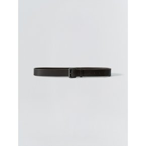 Vintage Square leather belt_Black