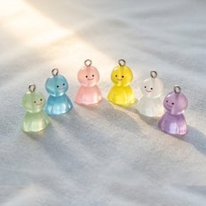 테루테루보즈 키링 날씨 맑음 맑음이인형[일본 행운 유령 키홀더 만들기 버즈 에어팟 꾸미기]