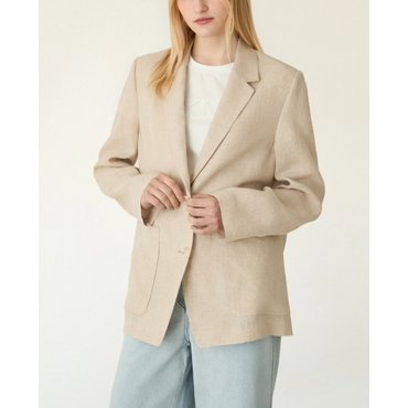 DKNY 린넨 아웃 포켓 재킷 (DW2F3WJC405L)