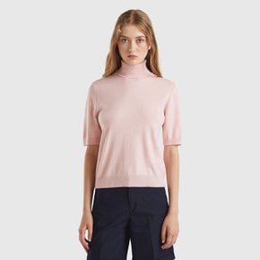 Turtleneck short-sleeved sweater_1035D203684D