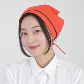 오렌지검 머리끈스카프