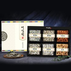 [어심] 함박웃음3호(볶음용150g+조림용(특)150g+조림용130g+국물용(특)130g+구운아몬드360g+호두250g)