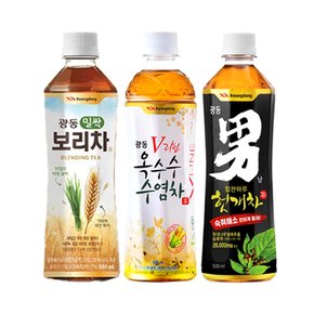 광동 헛개차 + 옥수수수염차 + 밀싹보리차 500ml 각8입 총 24입