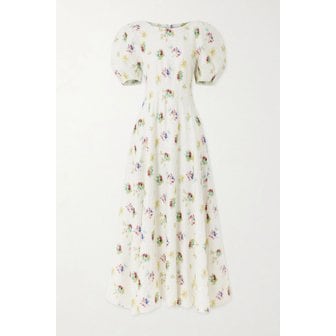 가브리엘라허스트 란야 플로럴 프린트 리넨 트윌 원피스 46376663163043787