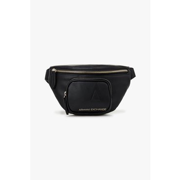 ARMANI EXCHANGE 여성 디보싱 A 로고 벨트백( A424370515)블랙