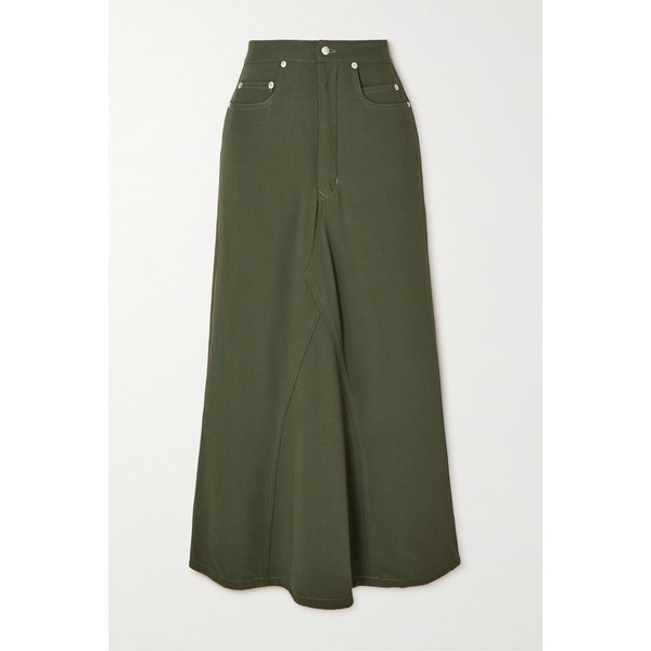 올리브 그린 미디 스커트 43769801097627830