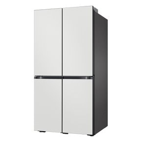 비스포크 4도어 RF85DB90B1AP 글래스 1등급 냉장고 875L AI절약모드 김치보관