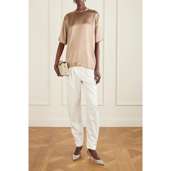 베이지 새틴 티셔츠 46376663162936387