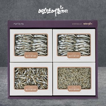연안어촌계 [9/15일(월)부터 순차출고]완도 낭장망멸치 혼합세트 3호(대멸180g+대멸180g+소멸200g+세멸250g)_연안어촌계
