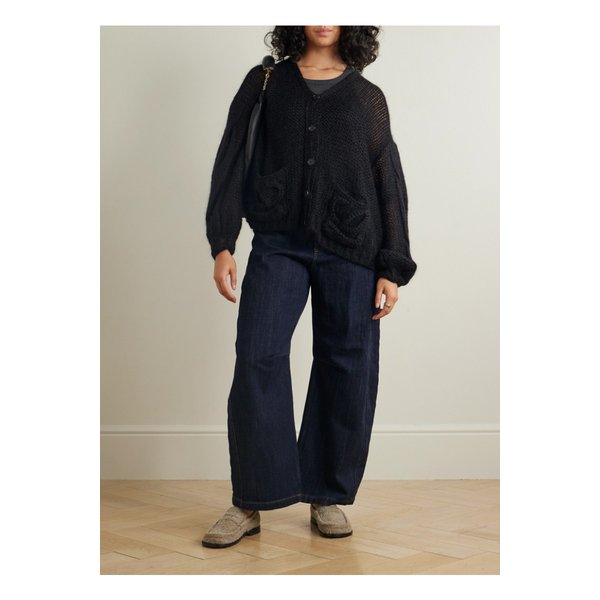 아나그램 자수 오픈 니트 모헤어 블렌드 가디건 1647597350671336