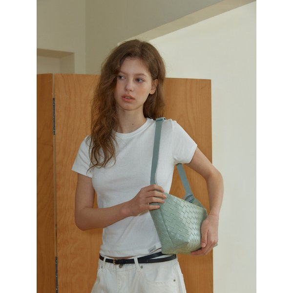 ANC WEAVING MESH MINI BAG_MINT