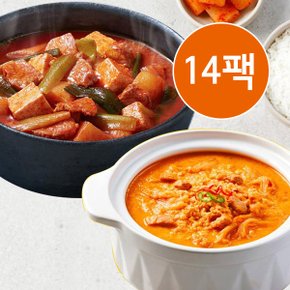 교동 고추장찌개 7팩+콩비지찌개 7팩(총14팩)