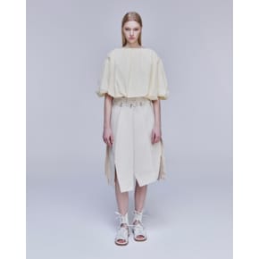 [파주점] [송지오우먼] 볼륨 드레이프 크롭탑 레몬 WH3TP305LM