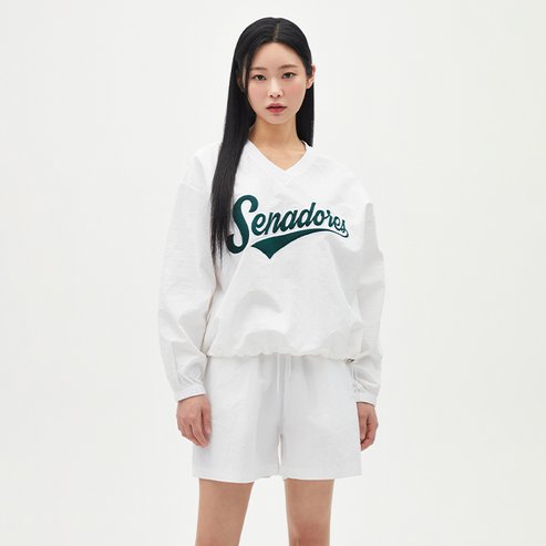 랩코스 나일론 자수 브이넥 맨투맨 AR2CT440