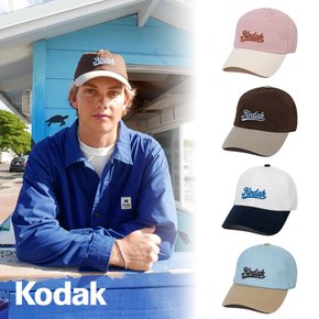 (정상가 : 55,000원) 레터링 콤비 릴렉스핏 볼캡 (4 COLOR)