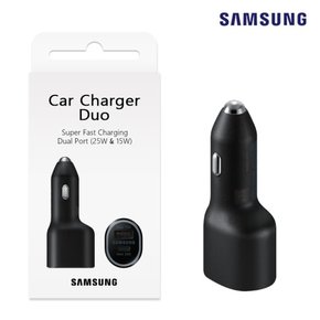 정품 C타입 A타입 듀얼 포트 2포트 차량용 초고속 충전기 25W+15W 케이블타이 EP-L4020 N