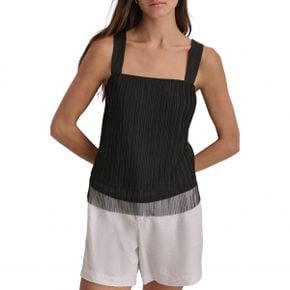 4880406 DKNY Plisse Mesh Tank Top