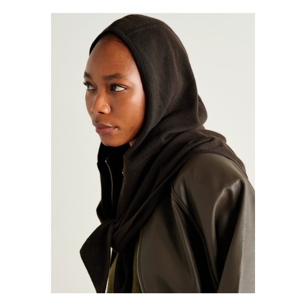 아치4 지기 후드 캐시미어 스카프 다크 브라운 46376663162866776