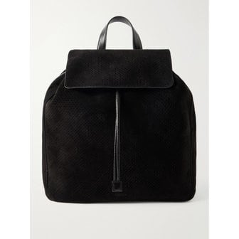 톰포드 T 라인 가죽 트리밍 퍼포레이티드 스웨이드 백팩 46376663162998059