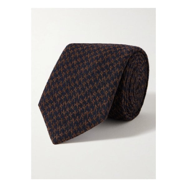 미스터 피 8cm 하운드투스 울 실크 블렌드 타이 46376663162901753