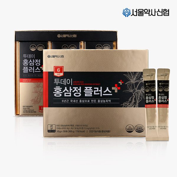[G] 서울약사신협  6년근 투데이 홍삼정 플러스 스틱 30포(쇼핑백포함)