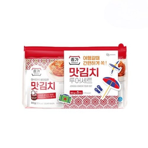 종가 배추김치 맛김치 투어세트(80g X 5개) 2