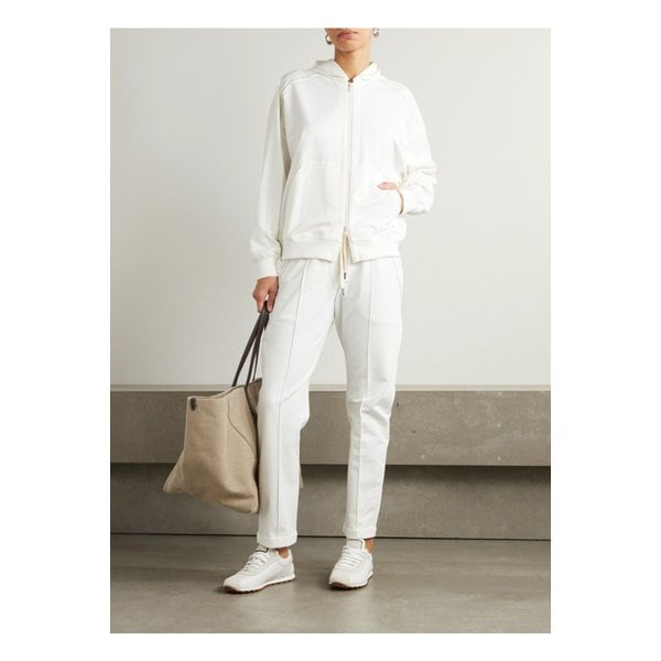 브루넬로쿠치넬리 코튼 혼방 저지 후디 오프 화이트 1647597355286424