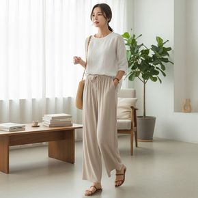 모리카 아이스쿨 차르르핏 와이드바지 SD-262046