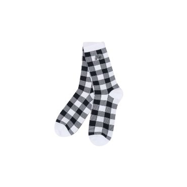 MARTINE GOLF [정상가 25000원]여성 깅엄체크 중목 양말 네이비 (QWAESC20349)