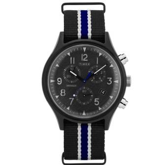 이스퀘어 4226713 Timex Mens MK1 Black Dial Watch