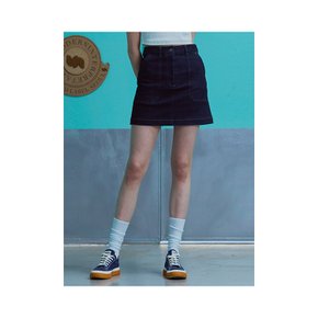 WAPPEN DENIM MINI SKIRT_INDIGO [U3S0S20160]