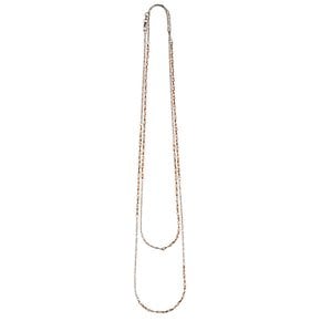 피암마 로즈화이트 네크리스 100cm, Fiamma Rose & White Necklace 100cm, 14k rosewhite gold